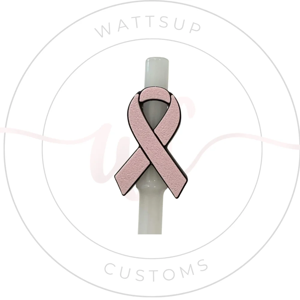 Awareness Straw Charm